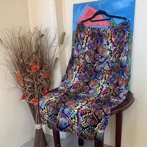 RAINBOW SHOP Multicolored tube dress